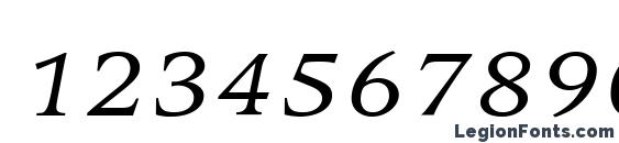 Compatil Exquisit LT Com Italic Small Caps Font, Number Fonts