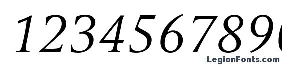 Compatil Exquisit LT Com Italic Font, Number Fonts