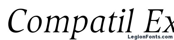 Compatil Exquisit LT Com Italic Font