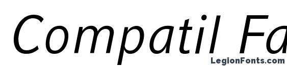 Compatil Fact LT Com Italic font, free Compatil Fact LT Com Italic font, preview Compatil Fact LT Com Italic font