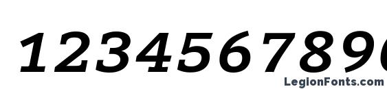 Compatil Letter LT Com Bold Italic Small Caps Font, Number Fonts