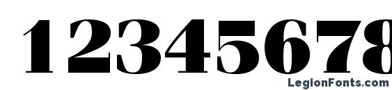 Compendium Black SSi Black Font, Number Fonts