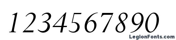 Compleat SSi Italic Font, Number Fonts