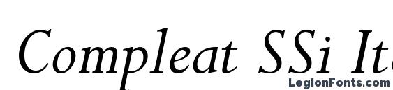 Compleat SSi Italic Font