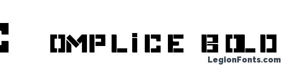 Complice bold Font