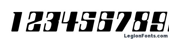 Compstyle Italic Font, Number Fonts