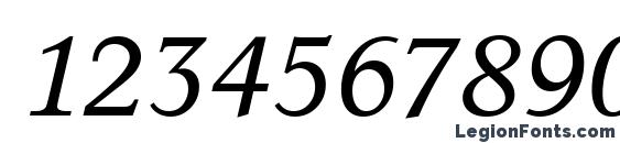 Concept Italic Font, Number Fonts