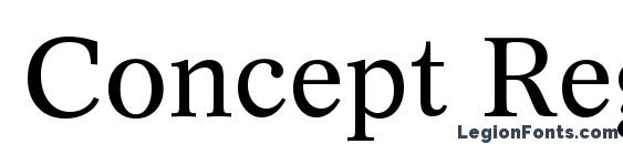 Concept Regular Font, Serif Fonts