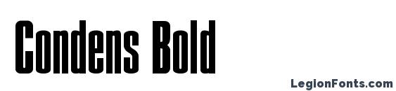 Condens Bold font, free Condens Bold font, preview Condens Bold font