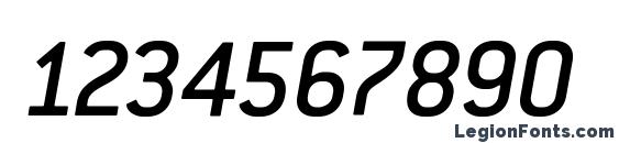 Conduit ITC Medium Italic Font, Number Fonts