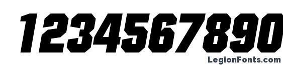 Conex Display SSi Italic Font, Number Fonts