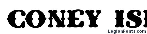 шрифт Coney Island, бесплатный шрифт Coney Island, предварительный просмотр шрифта Coney Island
