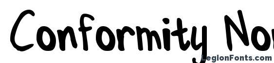 шрифт Conformity Normal, бесплатный шрифт Conformity Normal, предварительный просмотр шрифта Conformity Normal