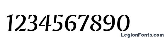 CongaBravaStencilStd Reg Font, Number Fonts