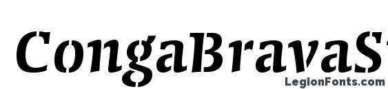 CongaBravaStencilStd SmBd font, free CongaBravaStencilStd SmBd font, preview CongaBravaStencilStd SmBd font