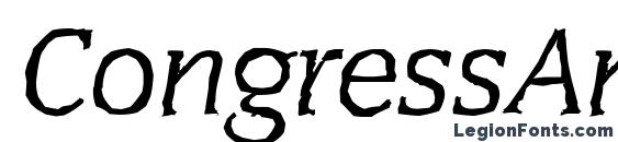 Шрифт CongressAntique Italic