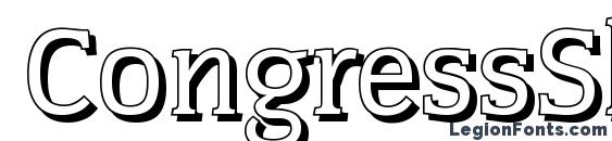 Шрифт CongressShadow Regular