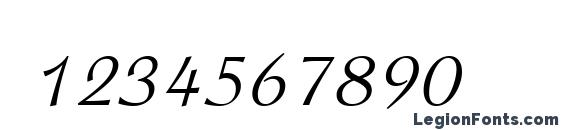 Connecticut Font, Number Fonts