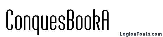 ConquesBookA font, free ConquesBookA font, preview ConquesBookA font