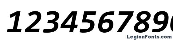 Consolas Bold Italic Font, Number Fonts