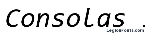 шрифт Consolas Italic, бесплатный шрифт Consolas Italic, предварительный просмотр шрифта Consolas Italic