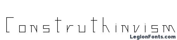 Construthinvism Regular Font