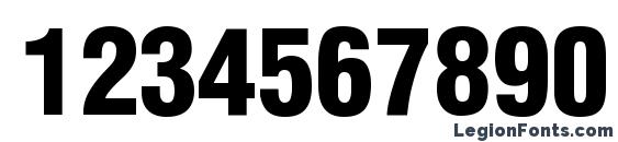 Context Black Condensed SSi Black Condensed Font, Number Fonts