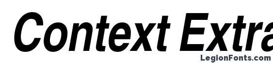 Context Extra Condensed SSi Bold Extra Condensed Italic Font