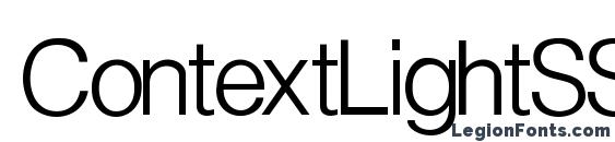 Context Light SSi Normal Font, Typography Fonts