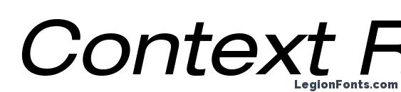 Context Reprise Expanded SSi Expanded Italic Font