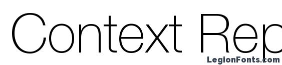 Context Reprise Thin SSi Thin Font