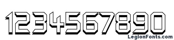 Control Freak Offset Font, Number Fonts