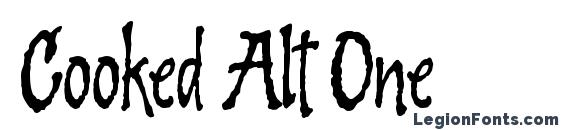 шрифт Cooked Alt One, бесплатный шрифт Cooked Alt One, предварительный просмотр шрифта Cooked Alt One