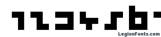 Cool three pixels Font, Number Fonts