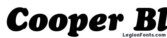 шрифт Cooper Black Italic BT, бесплатный шрифт Cooper Black Italic BT, предварительный просмотр шрифта Cooper Black Italic BT