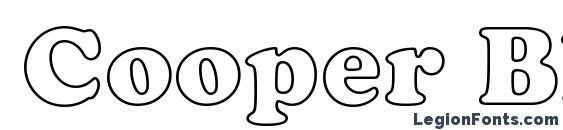 Cooper Black Outline BT font, free Cooper Black Outline BT font, preview Cooper Black Outline BT font
