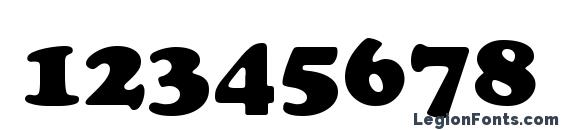 Cooper Heavy Font, Number Fonts