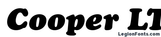 Cooper LT Black Italic Font