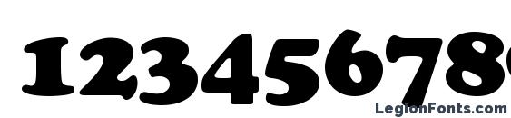 Cooper regular Font, Number Fonts