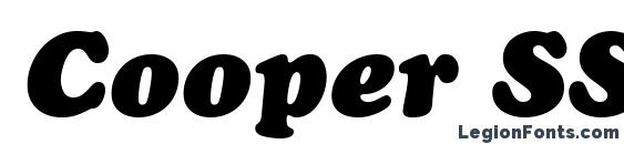 Cooper SSi Black Italic Font