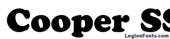 Cooper SSi Black Font, Bold Fonts