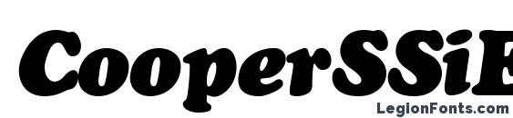 Cooper SSi Extra Black Italic Font