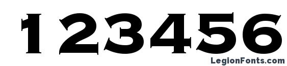 CooperPlanck8 HeavySH Font, Number Fonts