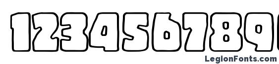 CopalStd Outline Font, Number Fonts