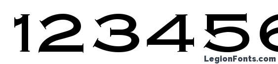 CopperBlackDB Normal Font, Number Fonts