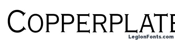 Copperplate Cd Light Regular Font