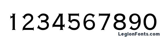 Copperplate Extra Condensed SSi Extra Condensed Font, Number Fonts