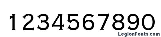 Copperplate Gothic Condensed BT Font, Number Fonts