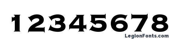 Copperplate Gothic Heavy BT Font, Number Fonts