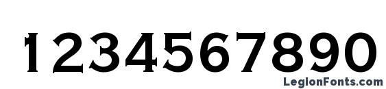 Copperplate Gothic LT Thirty BC Font, Number Fonts